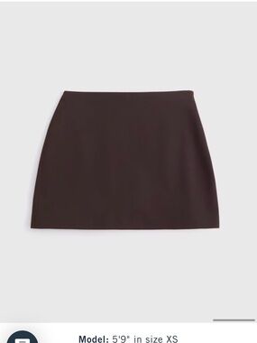 NWT Abercrombie Scarlett Curve Love Forme Mini Skort Size L